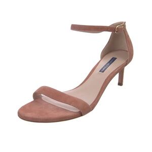 Stuart weitzman low heel suede sandals.